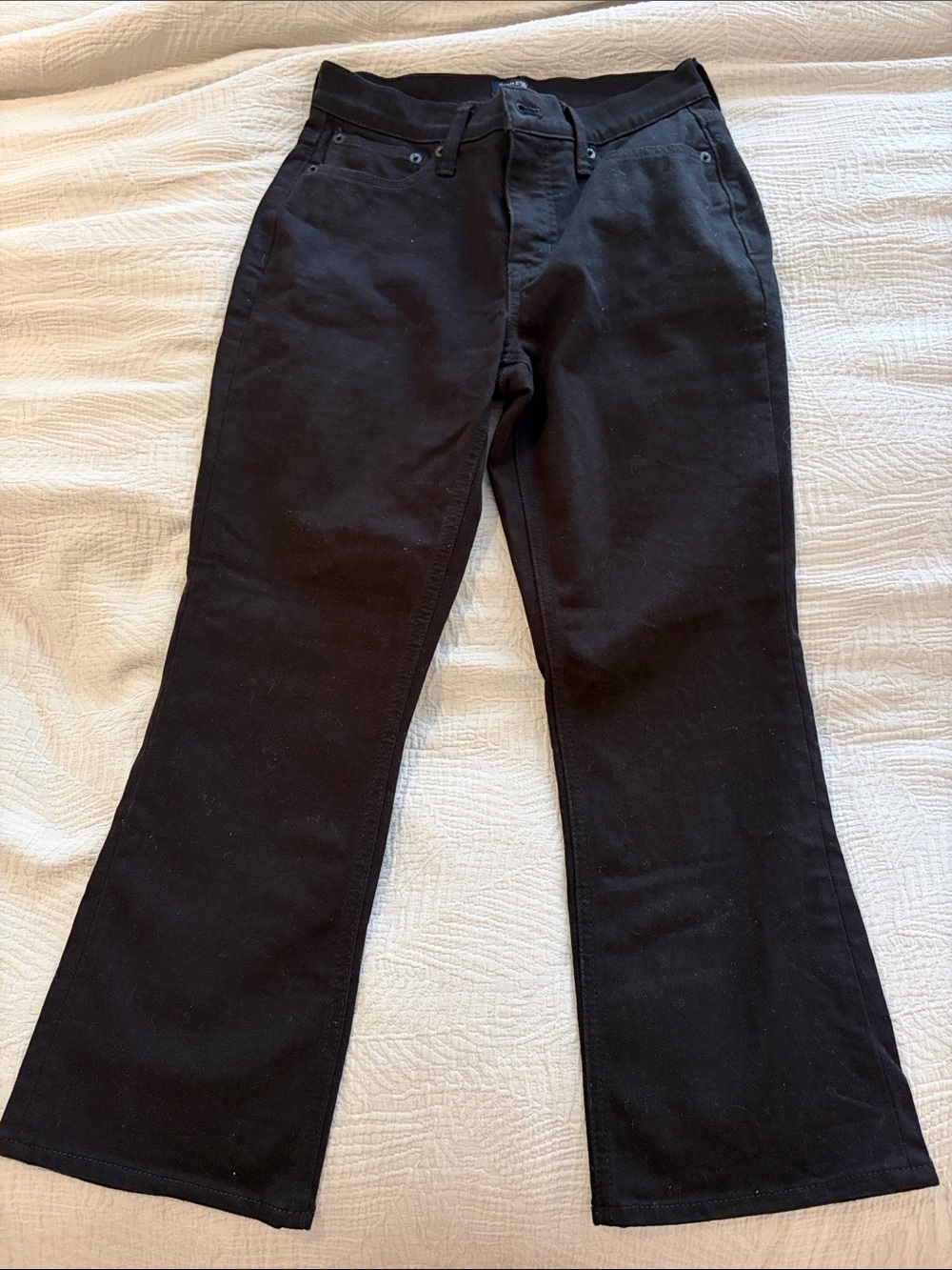 J. Crew Mid-rise Flare Crop Jeans